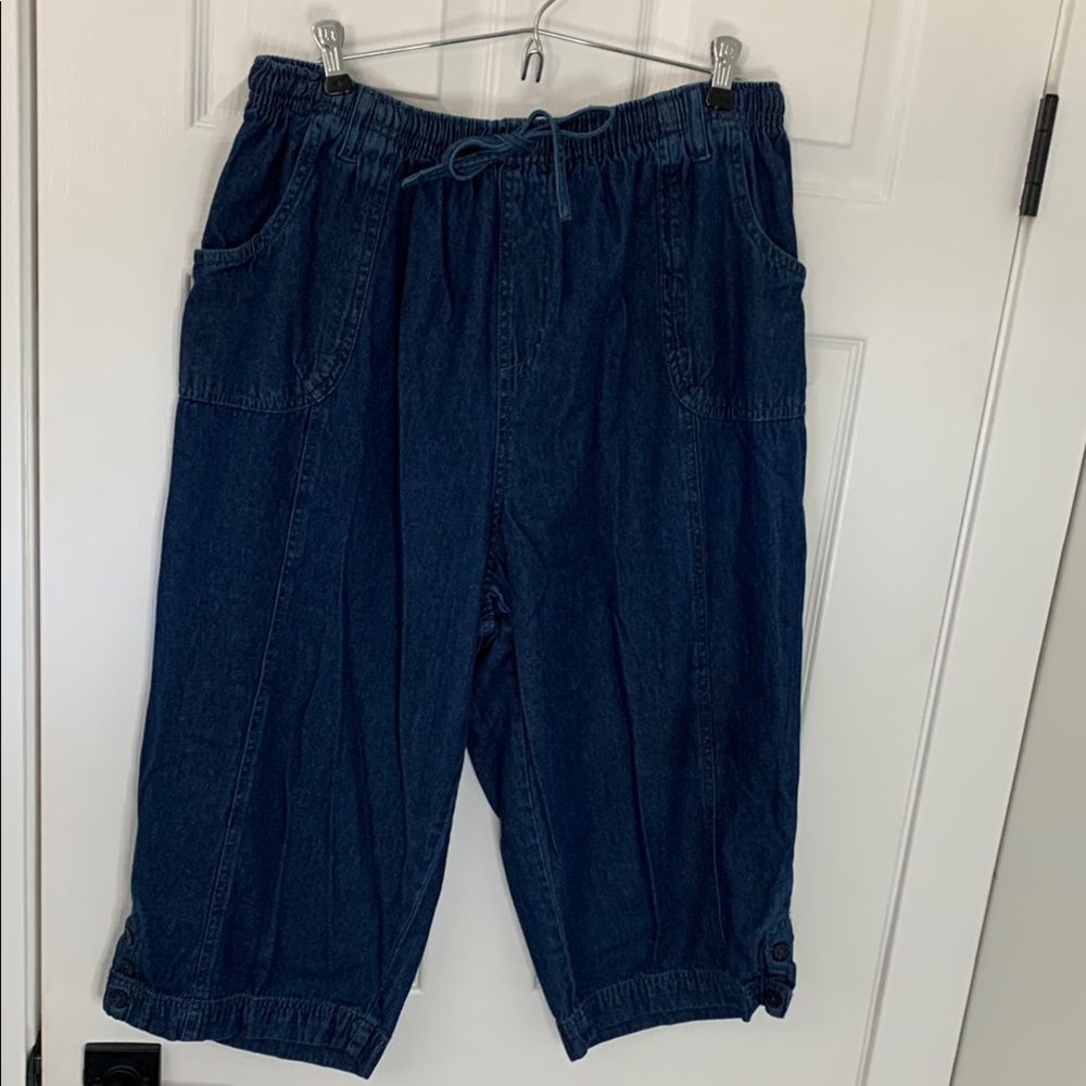 Karen Scott jean shorts 1X